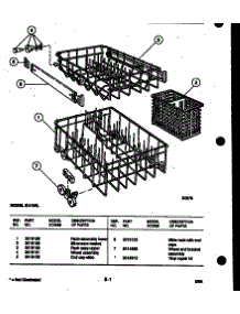 08 - Racks And Trays parts for Frigidaire Dishwasher SU180L from AppliancePartsPros.com