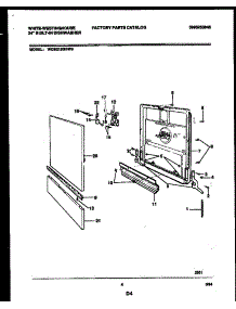 04 - Door Parts parts for Frigidaire Dishwasher WDB212GBW0 from AppliancePartsPros.com