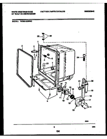 05 - Tub And Frame Parts parts for Frigidaire Dishwasher WDB212GBW0 from AppliancePartsPros.com