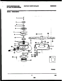 06 - Motor Pump Parts parts for Frigidaire Dishwasher WDB212GBW0 from AppliancePartsPros.com
