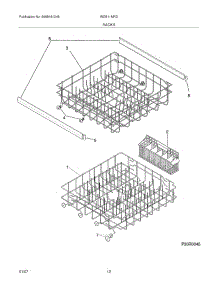 13 - Racks parts for White Westinghouse Dishwasher WDB11NRDS2 from AppliancePartsPros.com