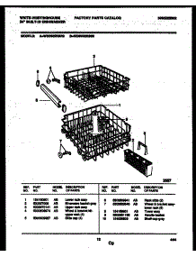 08 - Racks And Trays parts for Frigidaire Dishwasher WDB632RBS0 from AppliancePartsPros.com