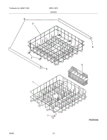 13 - Racks parts for White Westinghouse Dishwasher WDB11NRDS1 from AppliancePartsPros.com