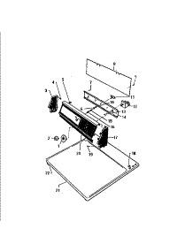 02 - Console & Controls parts for Frigidaire Dryer DE271EDW4 from AppliancePartsPros.com