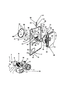 04 - Front Panel, Door, Motor parts for Frigidaire Dryer DE150EDF4 from AppliancePartsPros.com