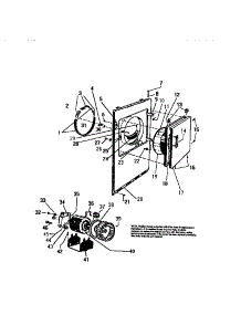03 - Front Panel, Door, & Motor parts for Frigidaire Dryer DE271EDW4 from AppliancePartsPros.com