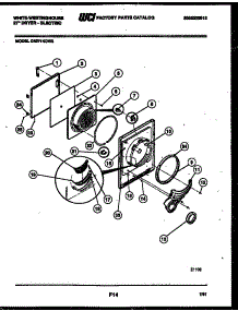 03 - Door Parts parts for Frigidaire Dryer DE271KDW3 from AppliancePartsPros.com