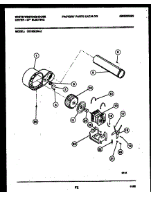 05 - Blower And Drive Parts parts for Frigidaire Dryer DE150KDW5 from AppliancePartsPros.com
