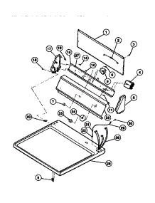 04 - Console And Control Parts parts for Frigidaire Dryer DE271KDW1 from AppliancePartsPros.com
