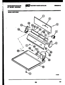 04 - Console And Control Parts parts for Frigidaire Dryer DE271KDW3 from AppliancePartsPros.com