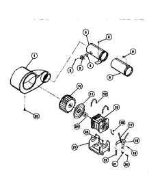 05 - Motor And Blower Parts parts for Frigidaire Dryer DE271KDW1 from AppliancePartsPros.com