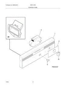 03 - Control Panel parts for White Westinghouse Dishwasher WDB11NRDQ0 from AppliancePartsPros.com
