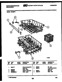 08 - Racks And Trays parts for Frigidaire Dishwasher WU180TR1 from AppliancePartsPros.com