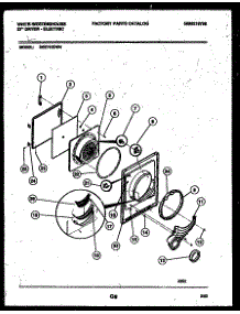 03 - Door Parts parts for Frigidaire Dryer DE271KDW4 from AppliancePartsPros.com