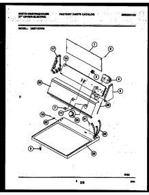 04 - Console And Control Parts parts for Frigidaire Dryer DE271KDW8 from AppliancePartsPros.com
