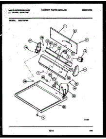 04 - Console And Control Parts parts for Frigidaire Dryer DE271KDW4 from AppliancePartsPros.com