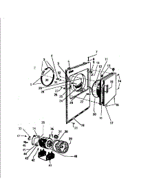 03 - Cabinet, Top Panel, Door Base parts for Frigidaire Dryer DE400EDD1 from AppliancePartsPros.com