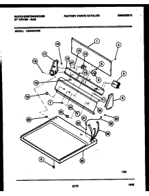 04 - Console And Control Parts parts for Frigidaire Dryer DG640KXD6 from AppliancePartsPros.com