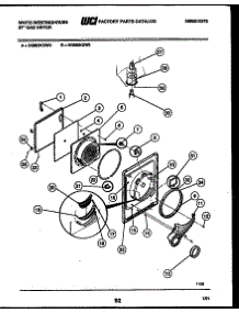 03 - Door Parts parts for Frigidaire Dryer DG650KXW3 from AppliancePartsPros.com