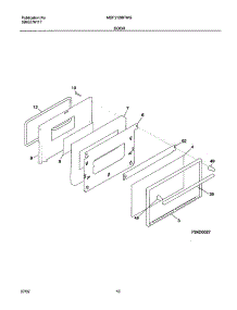 11 - Door parts for Frigidaire Range MSF312BFWG from AppliancePartsPros.com