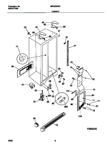 04 - Cabinet parts for Frigidaire Refrigerator MRS20HNGD2 from AppliancePartsPros.com