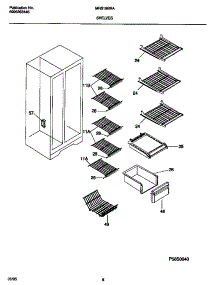 05 - Shelves parts for Frigidaire Refrigerator MRS19BRAW2 from AppliancePartsPros.com