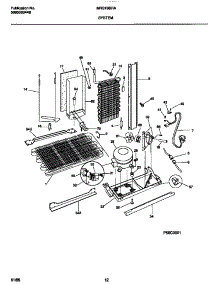 07 - System parts for Frigidaire Refrigerator MRS19BRAW2 from AppliancePartsPros.com