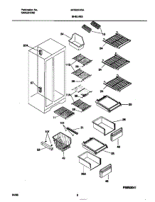 05 - Shelves parts for Frigidaire Refrigerator MRS20HRAW5 from AppliancePartsPros.com