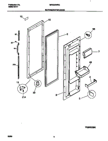 03 - Refrigerator parts for Frigidaire Refrigerator MRS20WRGD2 from AppliancePartsPros.com