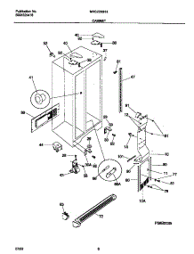 04 - Cabinet parts for Frigidaire Refrigerator MRS22WHHW0 from AppliancePartsPros.com
