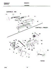 06 - Controls parts for Frigidaire Refrigerator MRS22WHHW0 from AppliancePartsPros.com