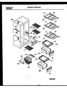 06 - Shelves And Supports parts for Frigidaire Refrigerator MRS24WHBD0 from AppliancePartsPros.com