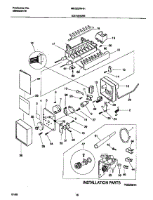 10 - Ice Maker parts for Frigidaire Refrigerator MRS22WHHW0 from AppliancePartsPros.com