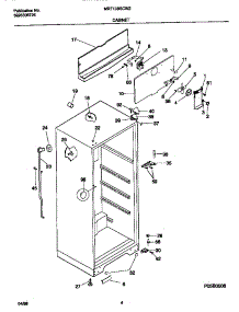 03 - Cabinet parts for Frigidaire Refrigerator MRT13BSCW2 from AppliancePartsPros.com