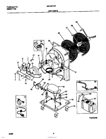 03 - Unit Parts parts for Frigidaire Dehumidifier MDH40YW1 from AppliancePartsPros.com