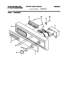 02 - Control Panel parts for Frigidaire Dishwasher DB664RBR0 from AppliancePartsPros.com