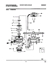 06 - Motor parts for Frigidaire Dishwasher DB664RBR0 from AppliancePartsPros.com