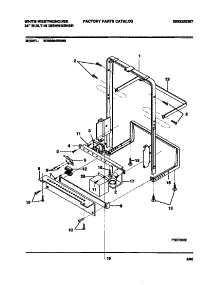 07 - Frame parts for Frigidaire Dishwasher DB664RBR0 from AppliancePartsPros.com