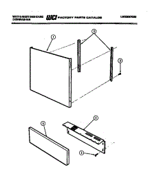 03 - Front Panel parts for Frigidaire Dishwasher SU200JXW2 from AppliancePartsPros.com