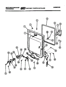 04 - Door Parts parts for Frigidaire Dishwasher SU200JXW2 from AppliancePartsPros.com