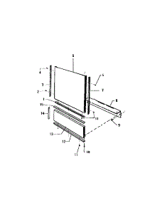 02 - Outer Door parts for Frigidaire Dishwasher SU777EXR3 from AppliancePartsPros.com
