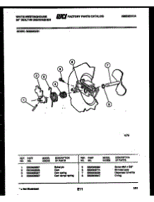 03 - Cam parts for Frigidaire Dishwasher SU550NXR1 from AppliancePartsPros.com