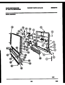 04 - Door Parts parts for Frigidaire Dishwasher SU880RXR1 from AppliancePartsPros.com