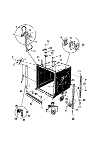 05 - Outer Tub parts for Frigidaire Dishwasher SU777EXR3 from AppliancePartsPros.com
