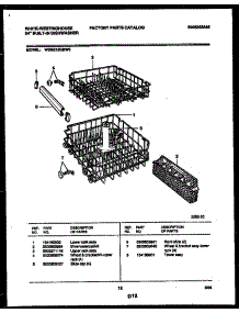 08 - Racks And Trays parts for Frigidaire Dishwasher WDB212GBD0 from AppliancePartsPros.com