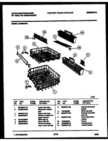 08 - Racks And Trays parts for Frigidaire Dishwasher SU880RXR1 from AppliancePartsPros.com