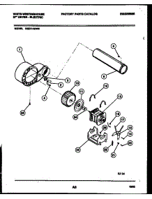 05 - Blower And Drive Parts parts for Frigidaire Dryer DE271KDW5 from AppliancePartsPros.com