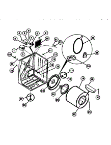 02 - Cabinet And Component Parts parts for Frigidaire Dryer DE400KDD1 from AppliancePartsPros.com
