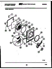 03 - Door Parts parts for Frigidaire Dryer DE640KDD3 from AppliancePartsPros.com