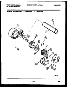05 - Blower And Drive Parts parts for Frigidaire Dryer DE600KDH5 from AppliancePartsPros.com